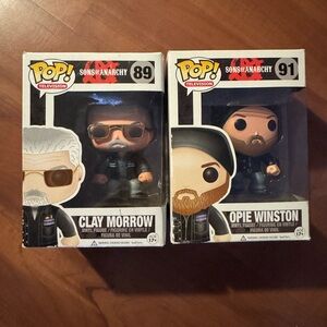 Funko Pop! Sons of Anarchy Figures - Clay Morrow and Opie Winston